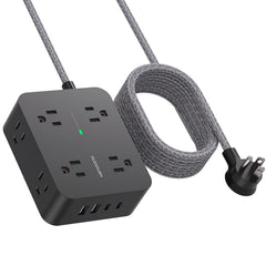 HANYCONY extension cord 6ft flat plug for tight spaces and clean desk setups