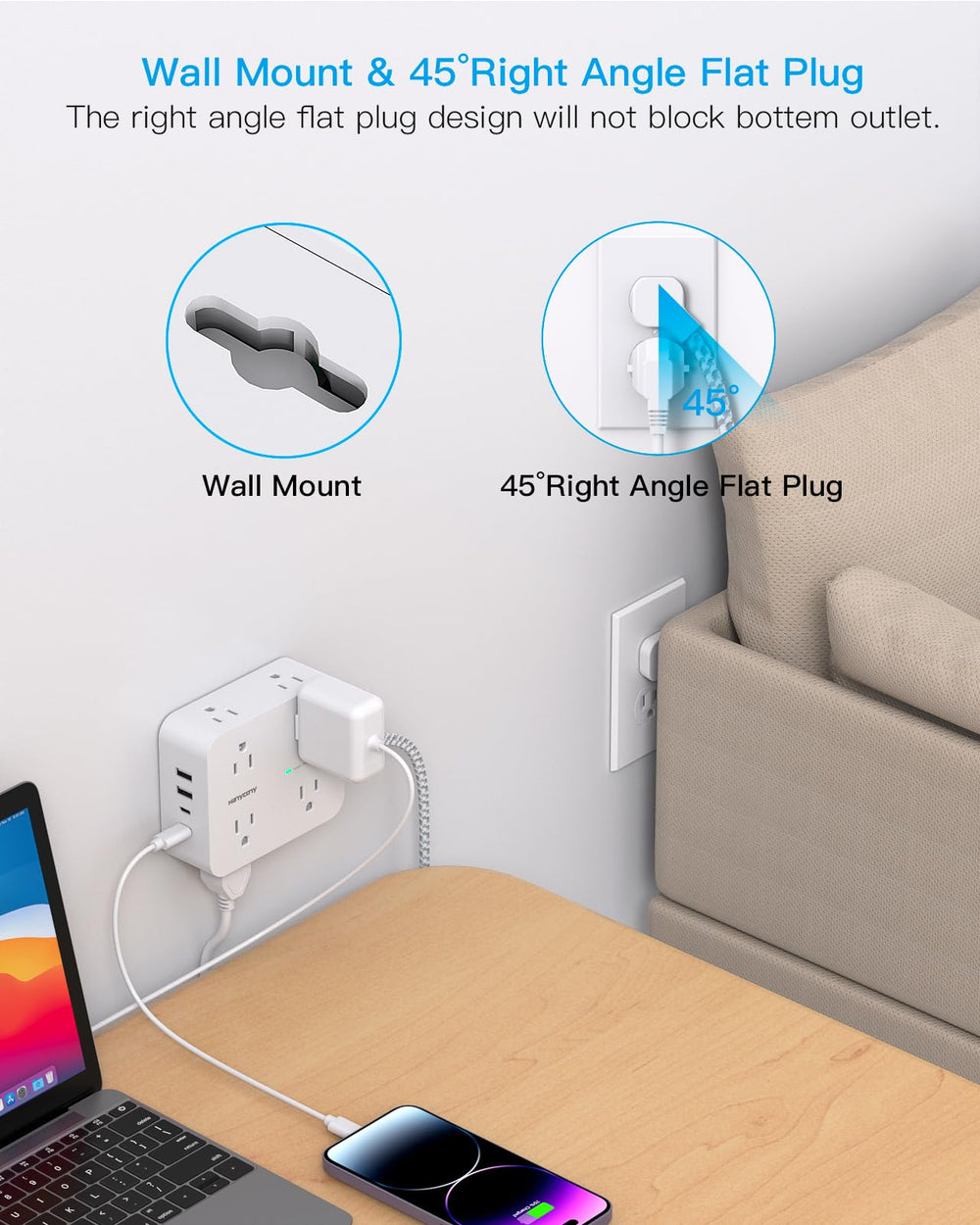 HANYCONY RoHS and ETL certified shell adds durable, safe everyday use.
