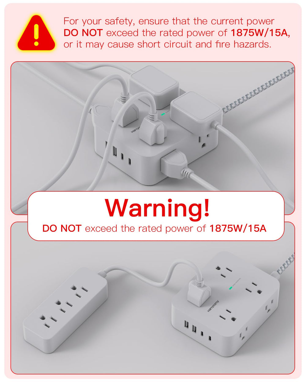HANYCONY durable PC shell with flame resistance adds safety