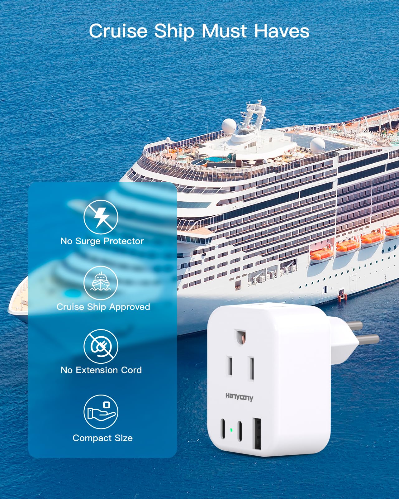 HANYCONY smart charging detects devices for efficient power delivery.