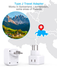 HANYCONY travel adapter with USB-C ports enabling fast charging on Brazil trips.