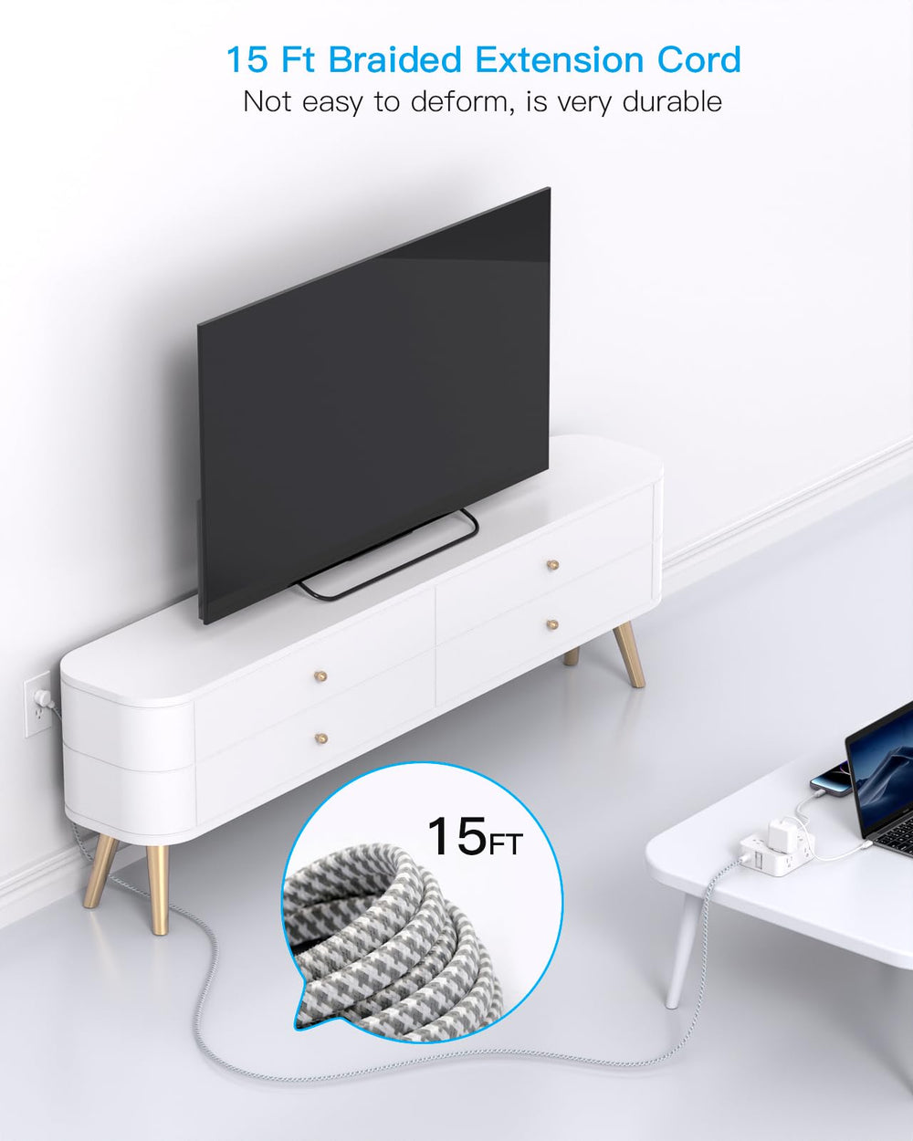 HANYCONY USB-C and USB-A ports charge multiple devices efficiently.