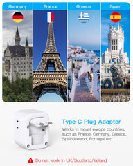 HANYCONY USB-C ports charging faster for devices while abroad.