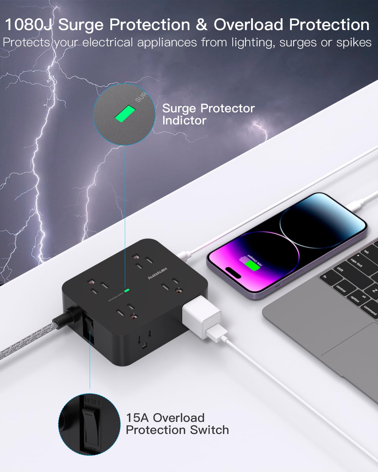 HANYCONY USB-C ports provide faster charging for gadgets