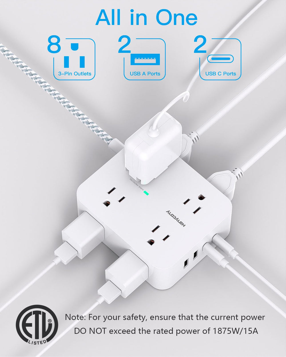 HANYCONY USB-C ports enable faster charging for phones and tablets