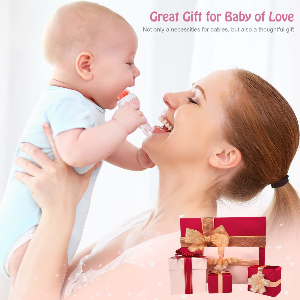 HAOBAOBEI ergonomic easy-grip handle supports small hands during feeding.
