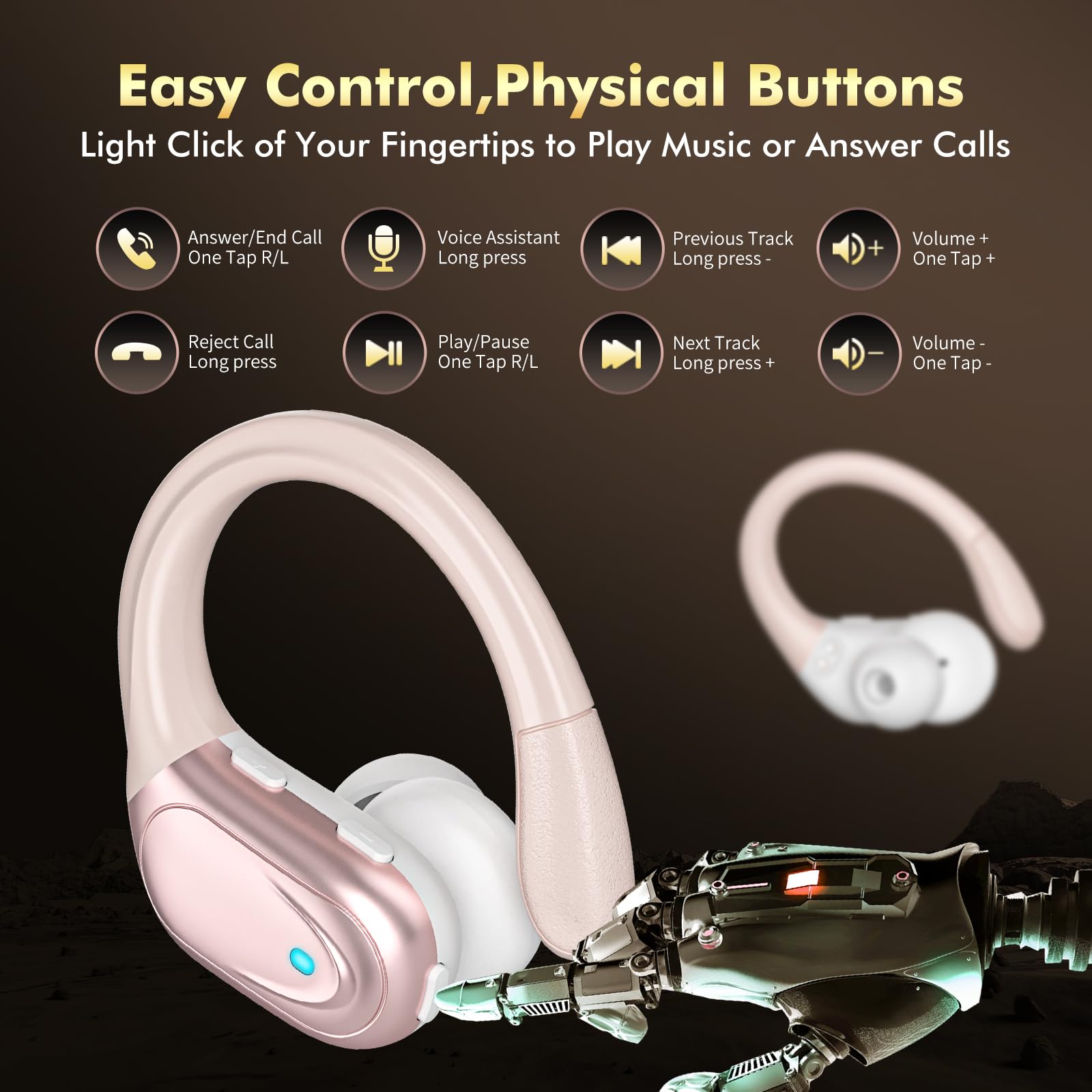 HAOYUYAN BX17 Bluetooth 5.3 maintains reliable connection up to 33 ft