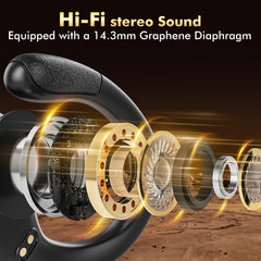 HAOYUYAN BX17 earbuds IPX7 waterproof design withstands sweat and rain