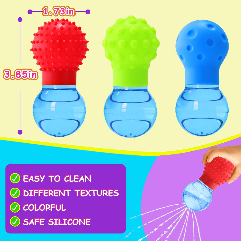 HAPATOYS soft silicone bath toy with easy grip for small hands
