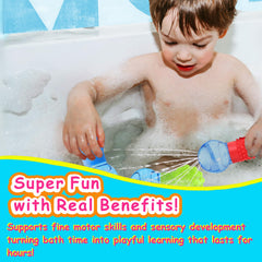 HAPATOYS textured bulb bath toy showing three textures for tactile exploration