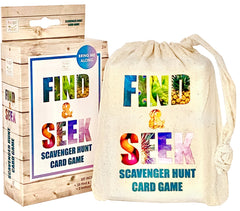 Hapinest Find and Seek cards with colorful illustrations for curious kids, prompting exploration.