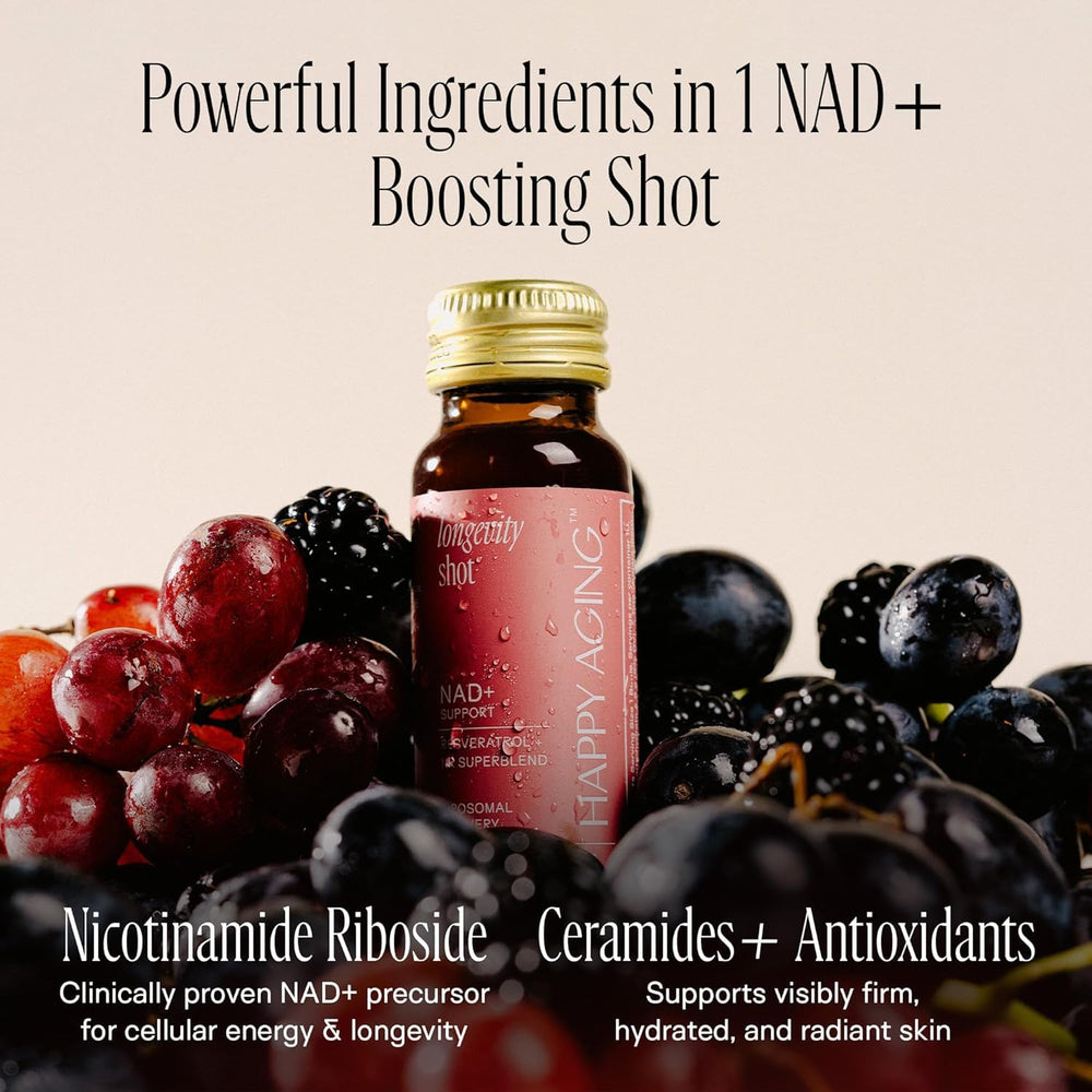 Happy Aging 2Nutri liposomal delivery graphic highlighting enhanced absorption.