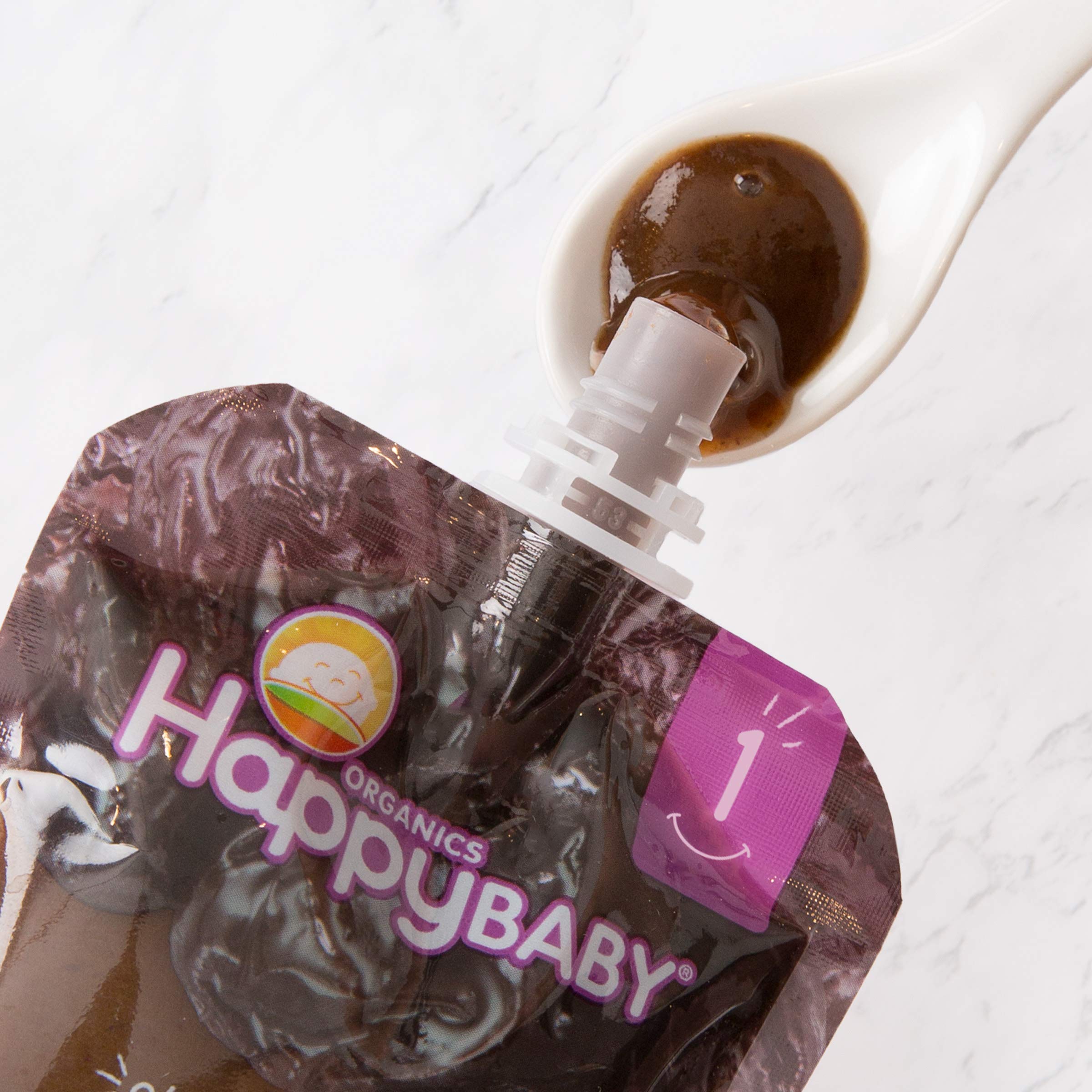 Happy Baby Organics USDA Organic and non-GMO prunes for trusted baby nutrition.