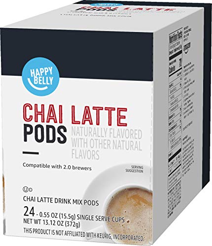 Happy Belly chai latte pods packaging and branding