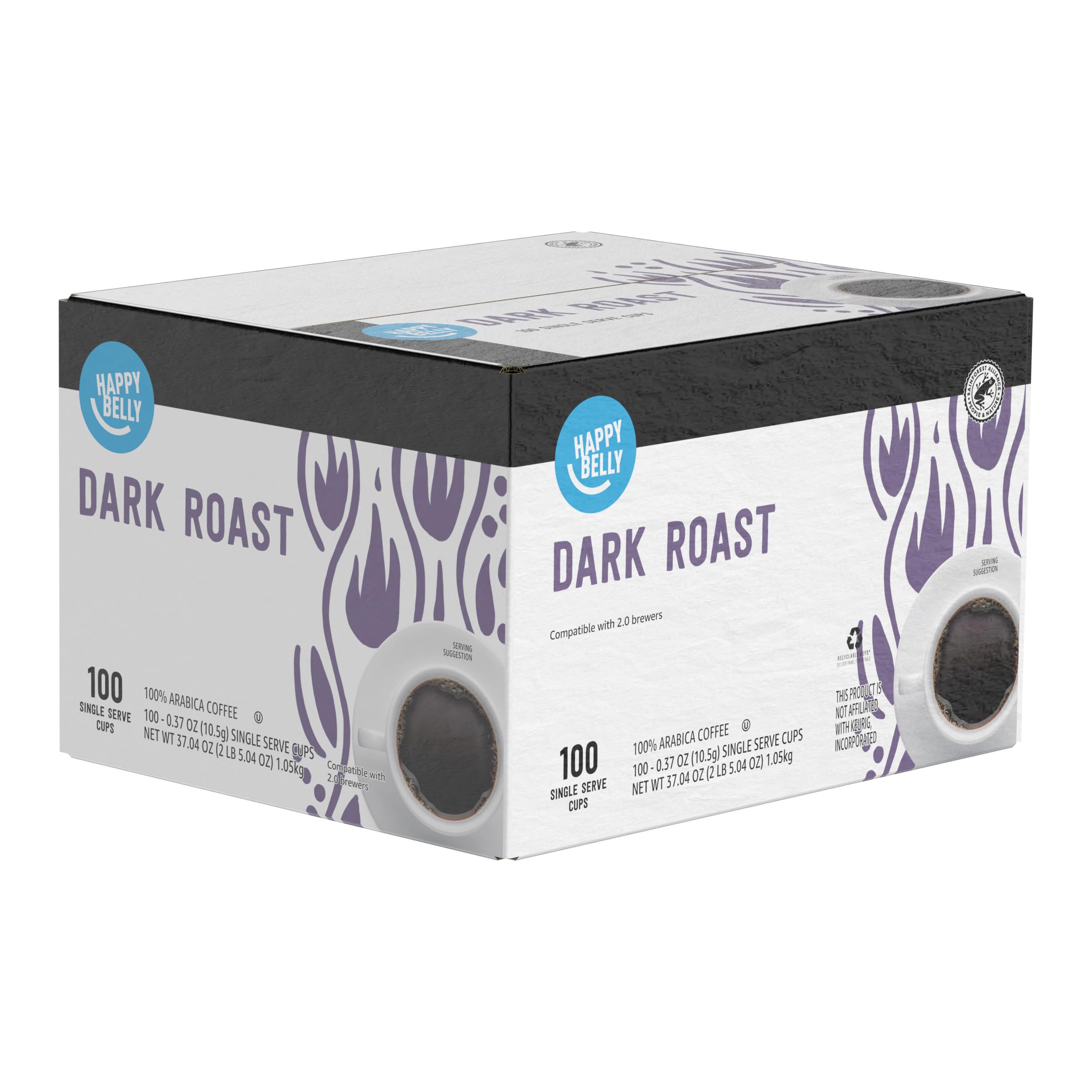 Happy Belly pods deliver a full-bodied cup with a smooth finish.