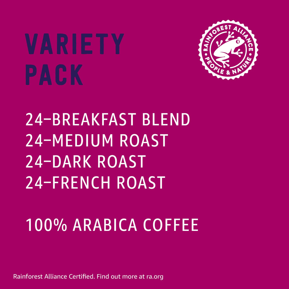 Happy Belly dark-roast pods with bold aroma for mornings