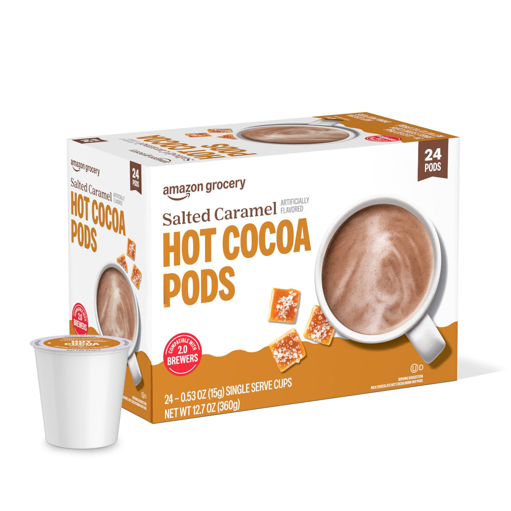 Happy Belly cocoa pods stacked to showcase organized packaging and quality.