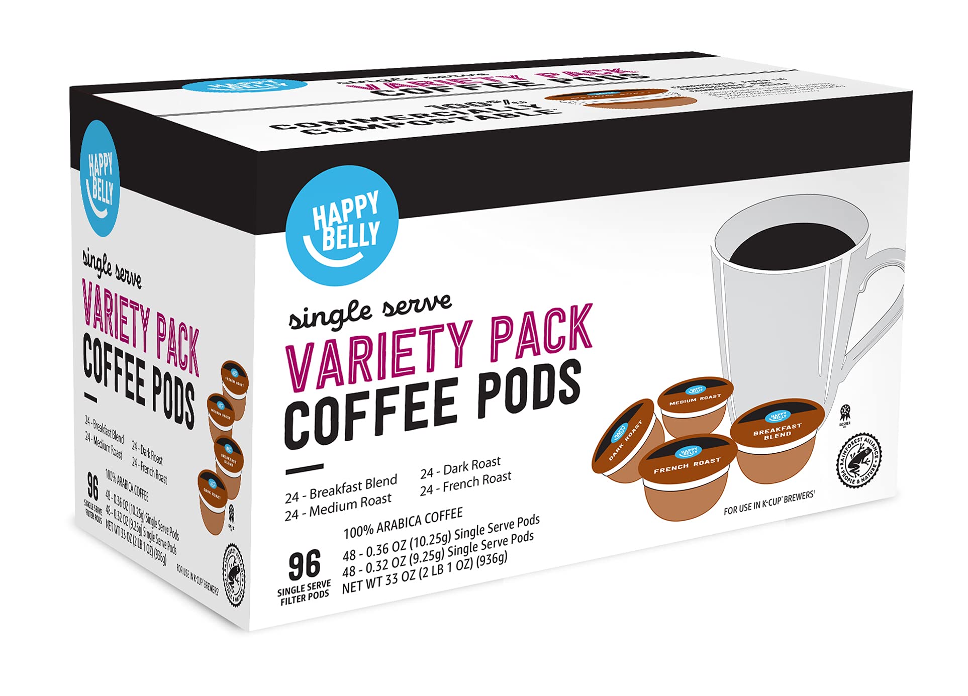 Happy Belly K-Cup compatible pods enable quick brews