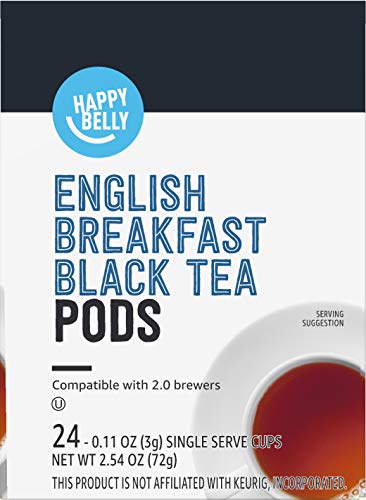 Happy Belly tea pods packaging showing single-serve convenience