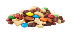 Happy Belly Trail Mix cashews in focus—rich, buttery flavor.