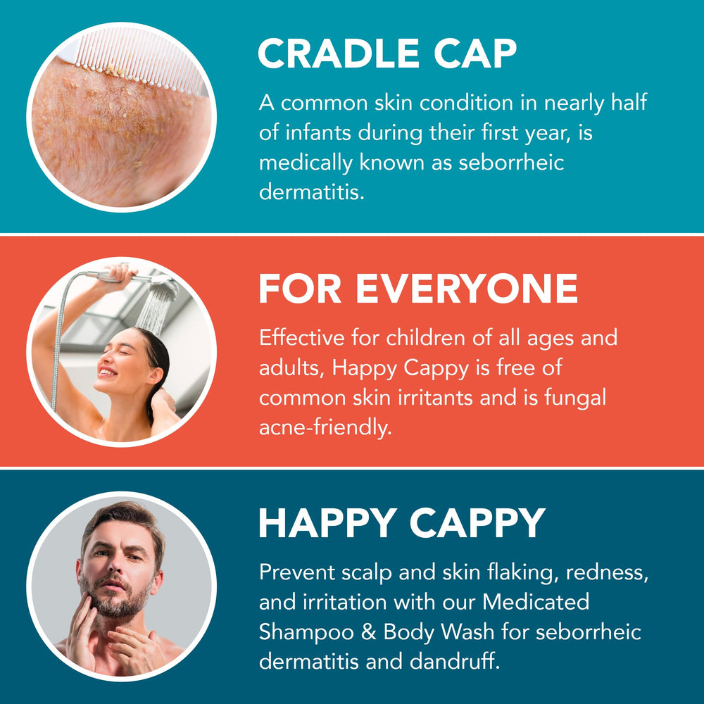 Happy Cappy Beanie Brush performing a gentle scalp scrub on a baby's hair