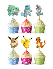 Happy Choices 24x cupcake toppers add bold birthday flair to cupcakes.