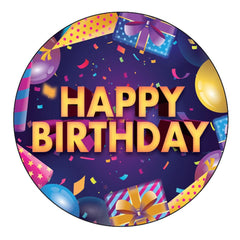 Happy Choices birthday cupcake decorations stand out on treats with sturdy design.