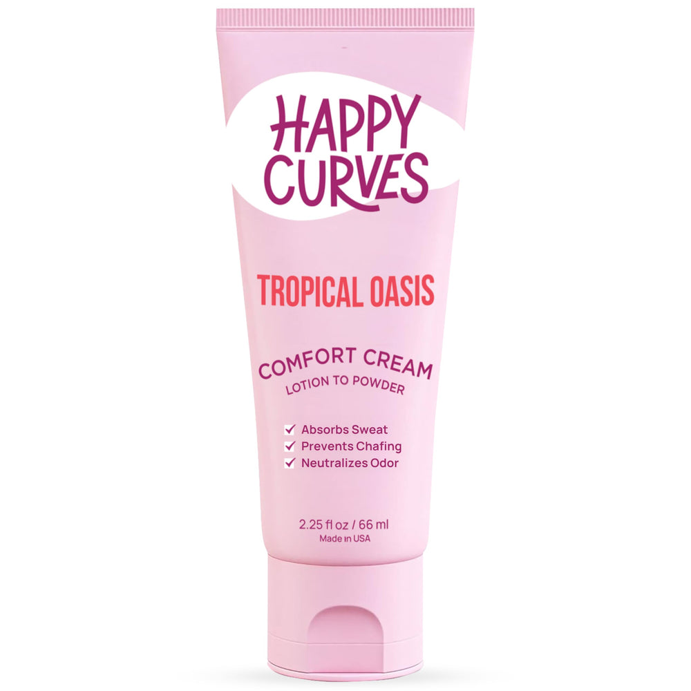 Happy Curves Lotion to Powder bottle application for all-day comfort