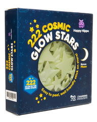 Happy Hippo glow stars ceiling set with varied sizes for a calming night sky.