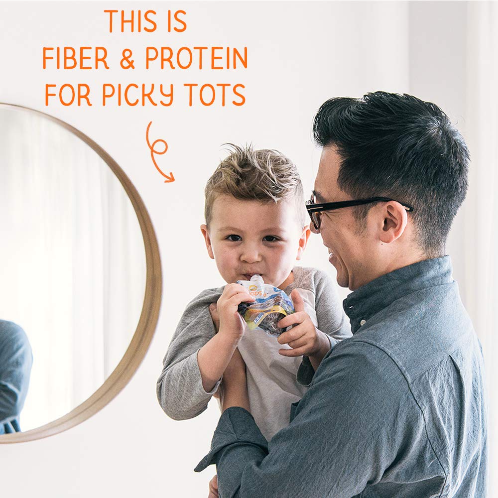 Happy Tot non-GMO organic pouches support wholesome toddler snacking.