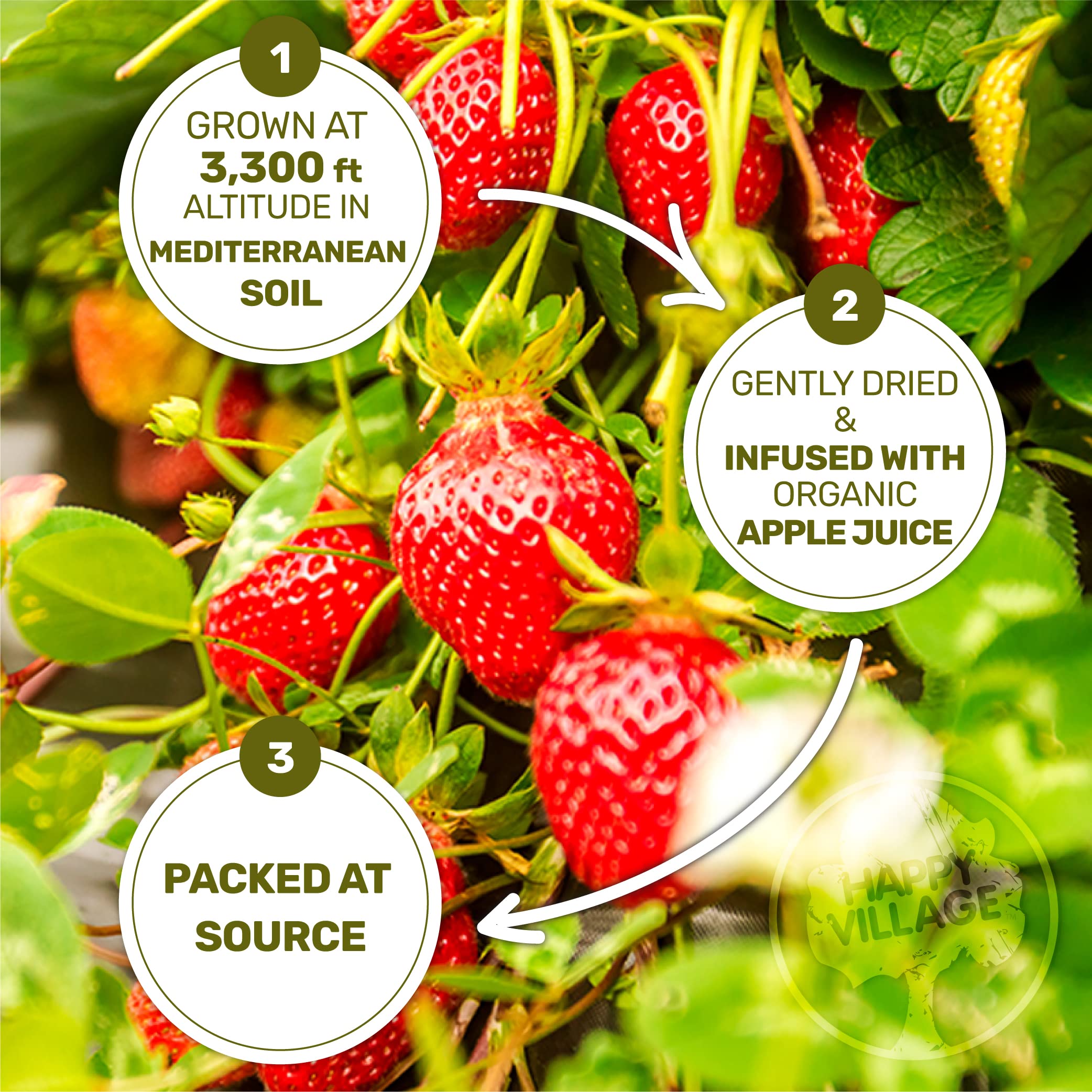 Happy Village strawberries used for baking and smoothies for flavor boost