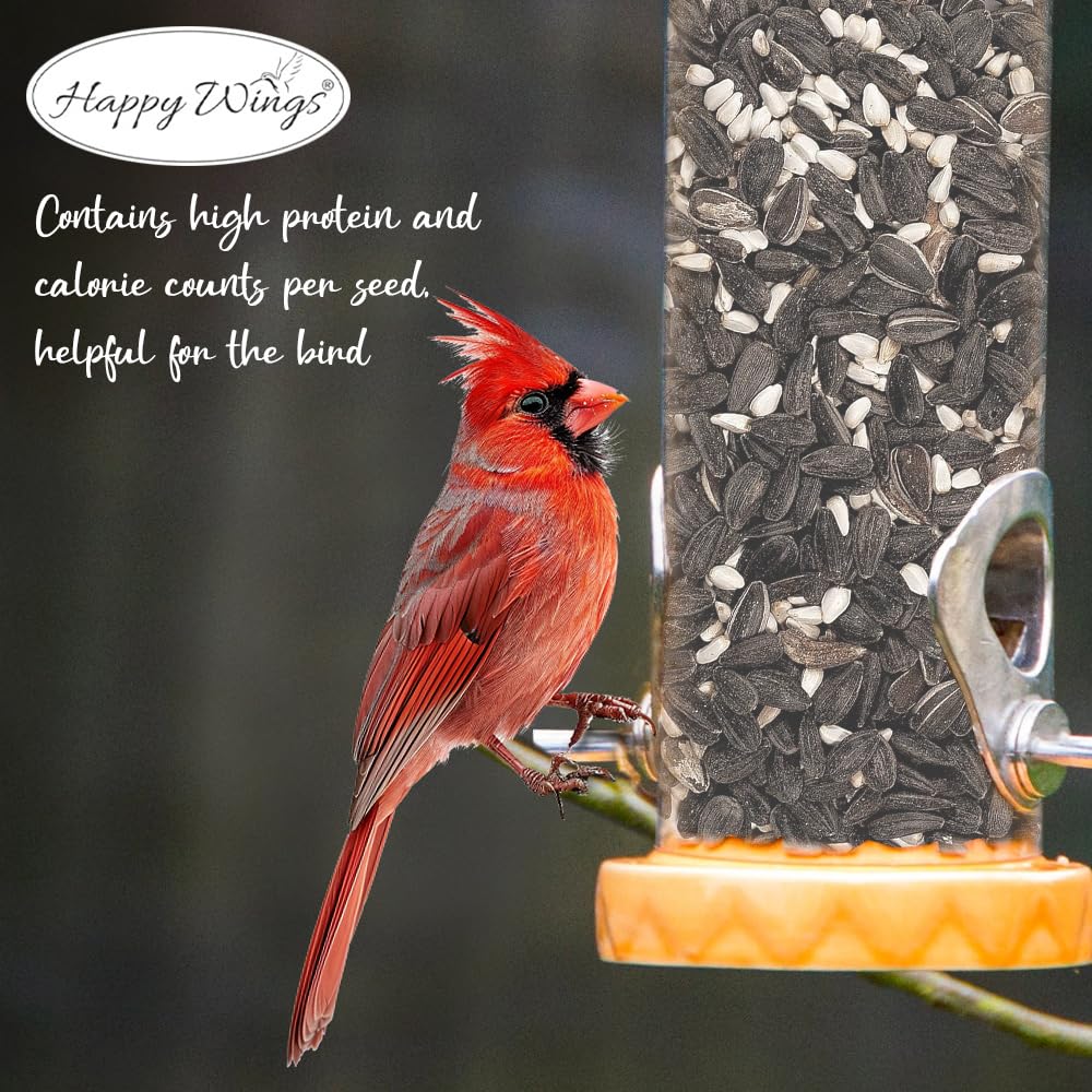 Happy Wings feeder compatibility for tube and tray feeders enhances enjoyment.
