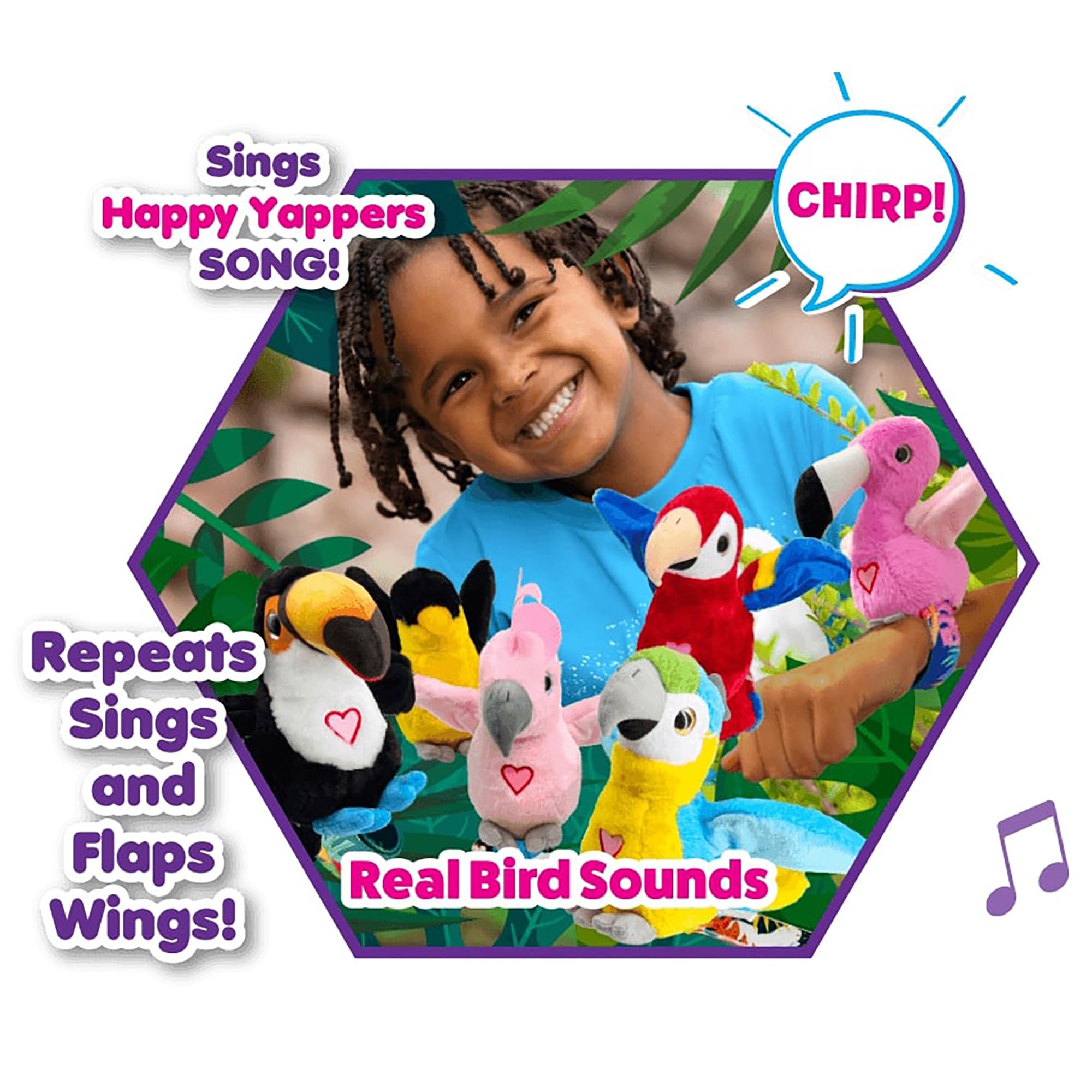 Happy Yappers wings flap for a tactile, engaging experience.