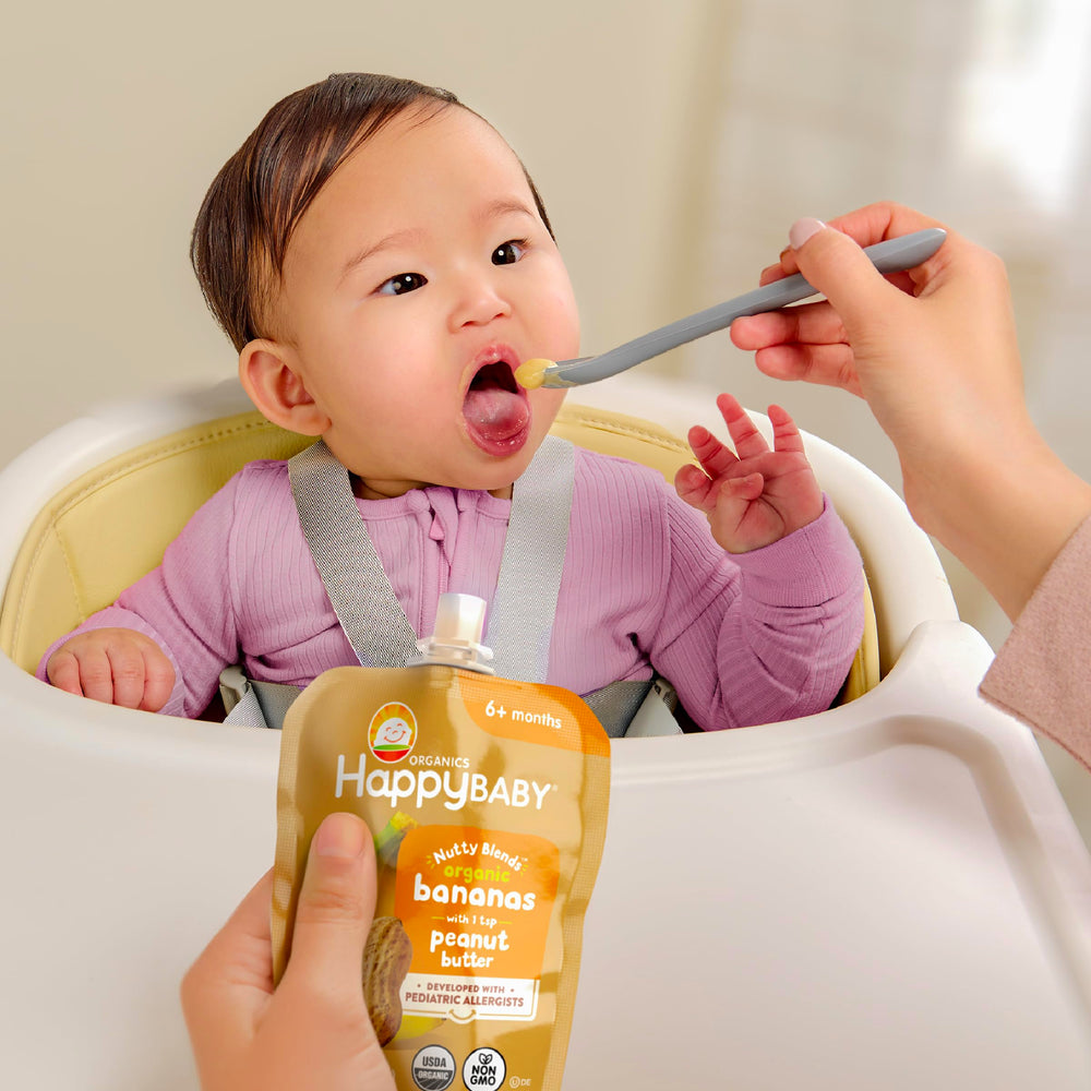 Happy Baby Nutty Blends facility note about cross-contact safety