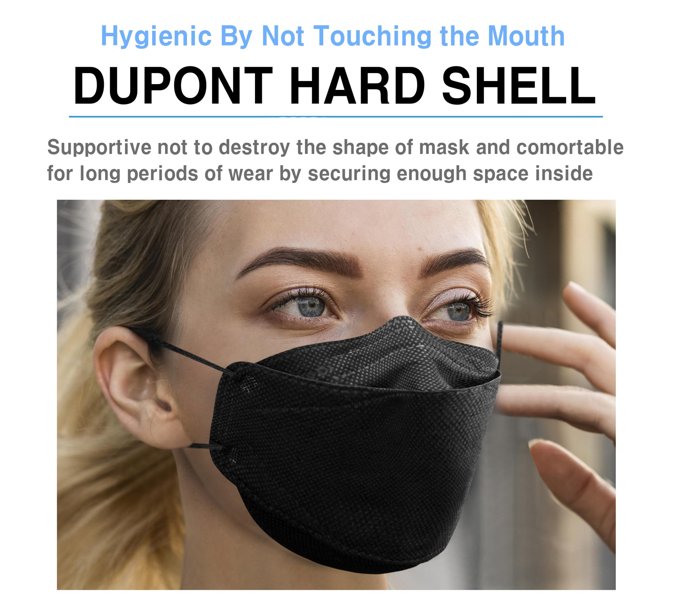 HappyDay KF94 mask certification label confirms official standards compliance.
