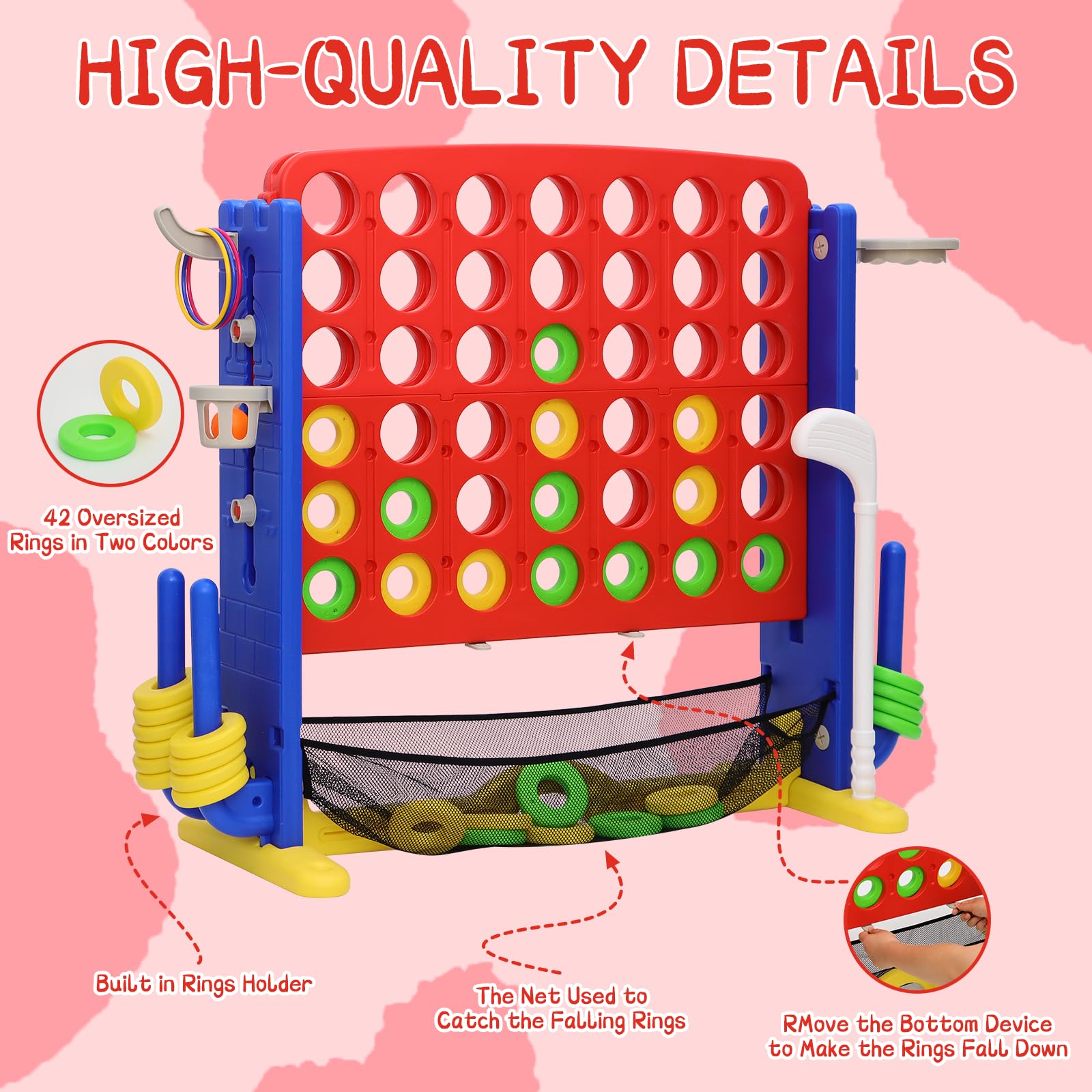HAPPYMATY height-adjustable play height for all ages and easy comfort.