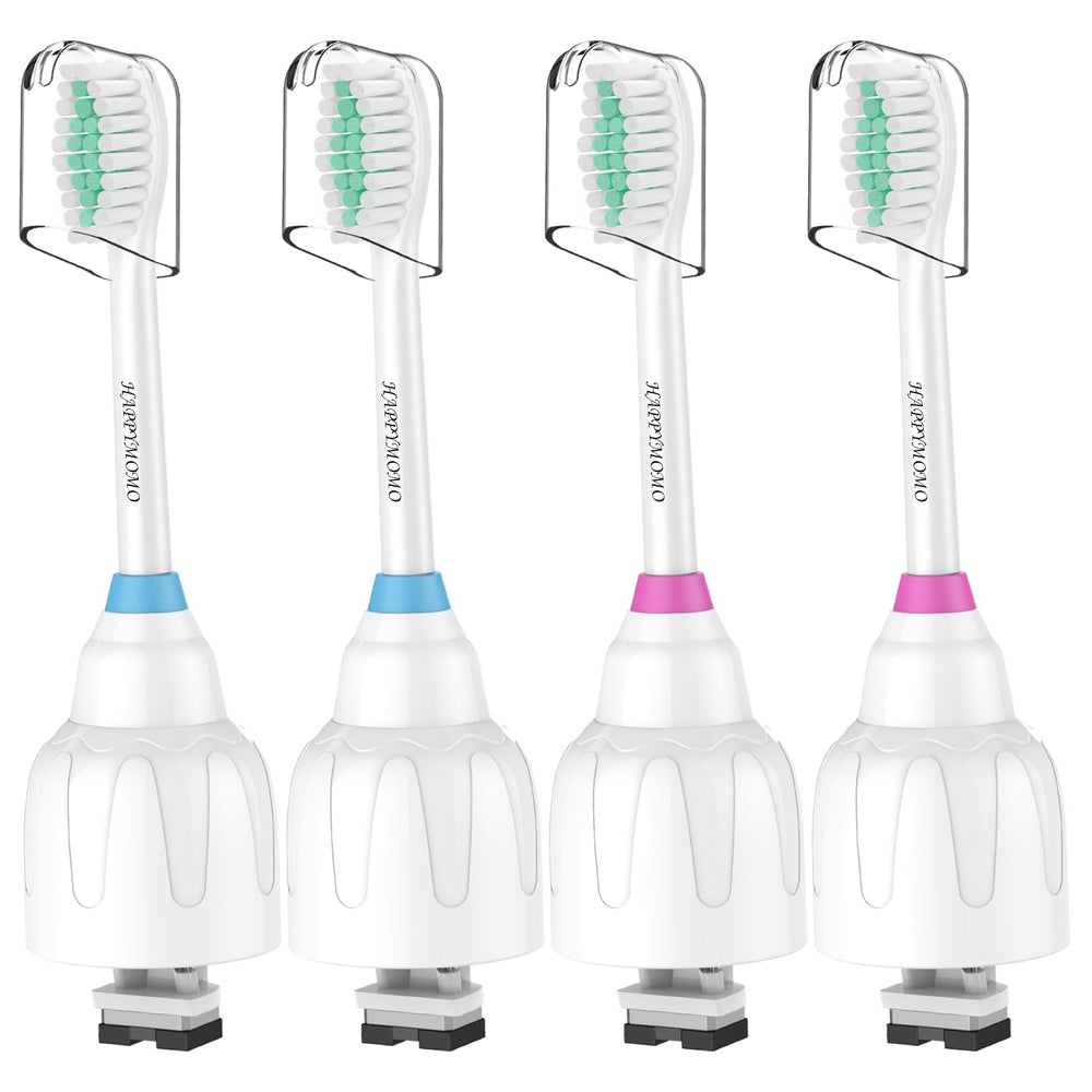 HAPPYMOMO replacement heads for E-Series and Essence offer precise cleaning for a brighter smile.