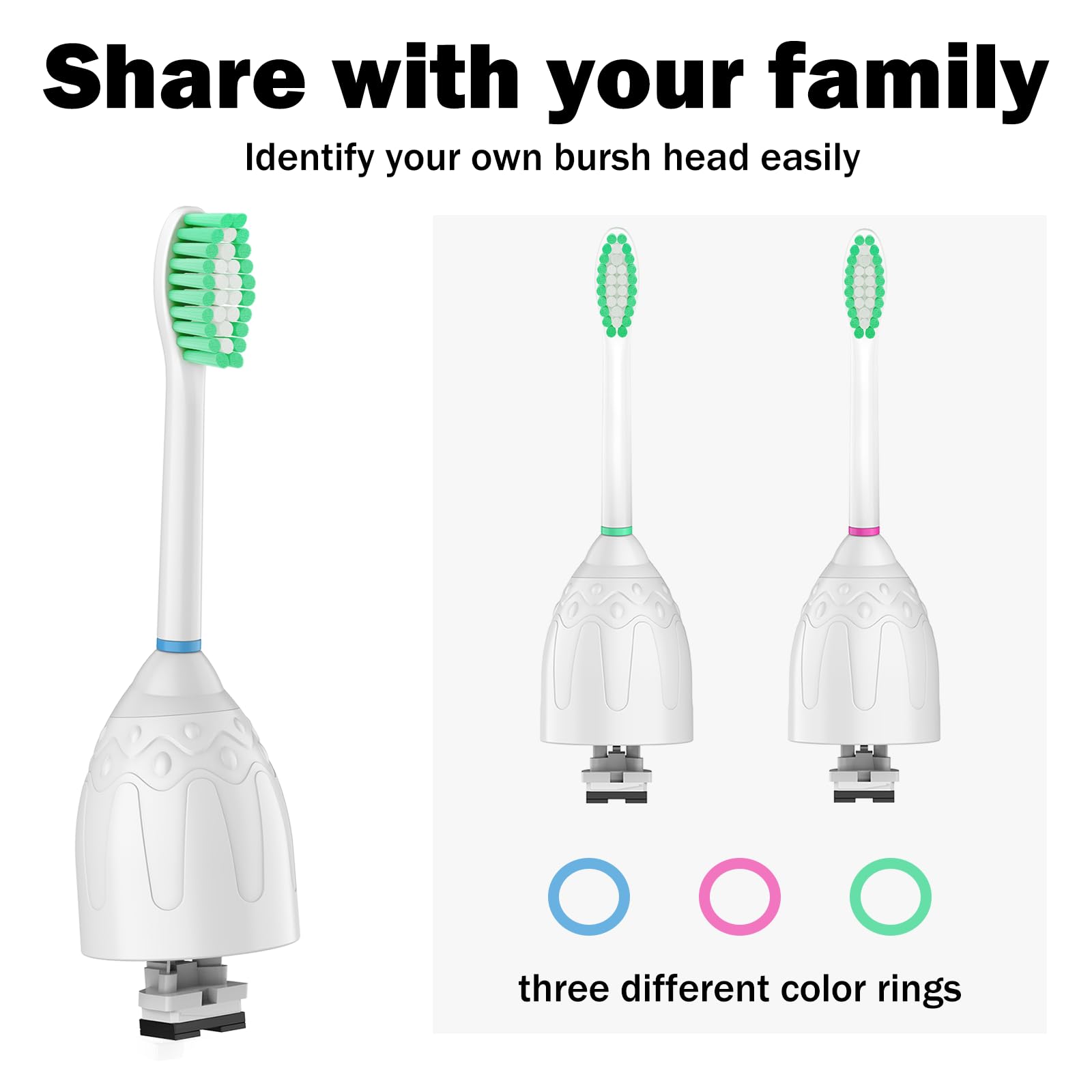 HAPPYMOMO three-pack with color rings for family sharing