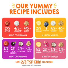 HAPPYTOT 4 oz pouch variety pack sized for lunchboxes and meals