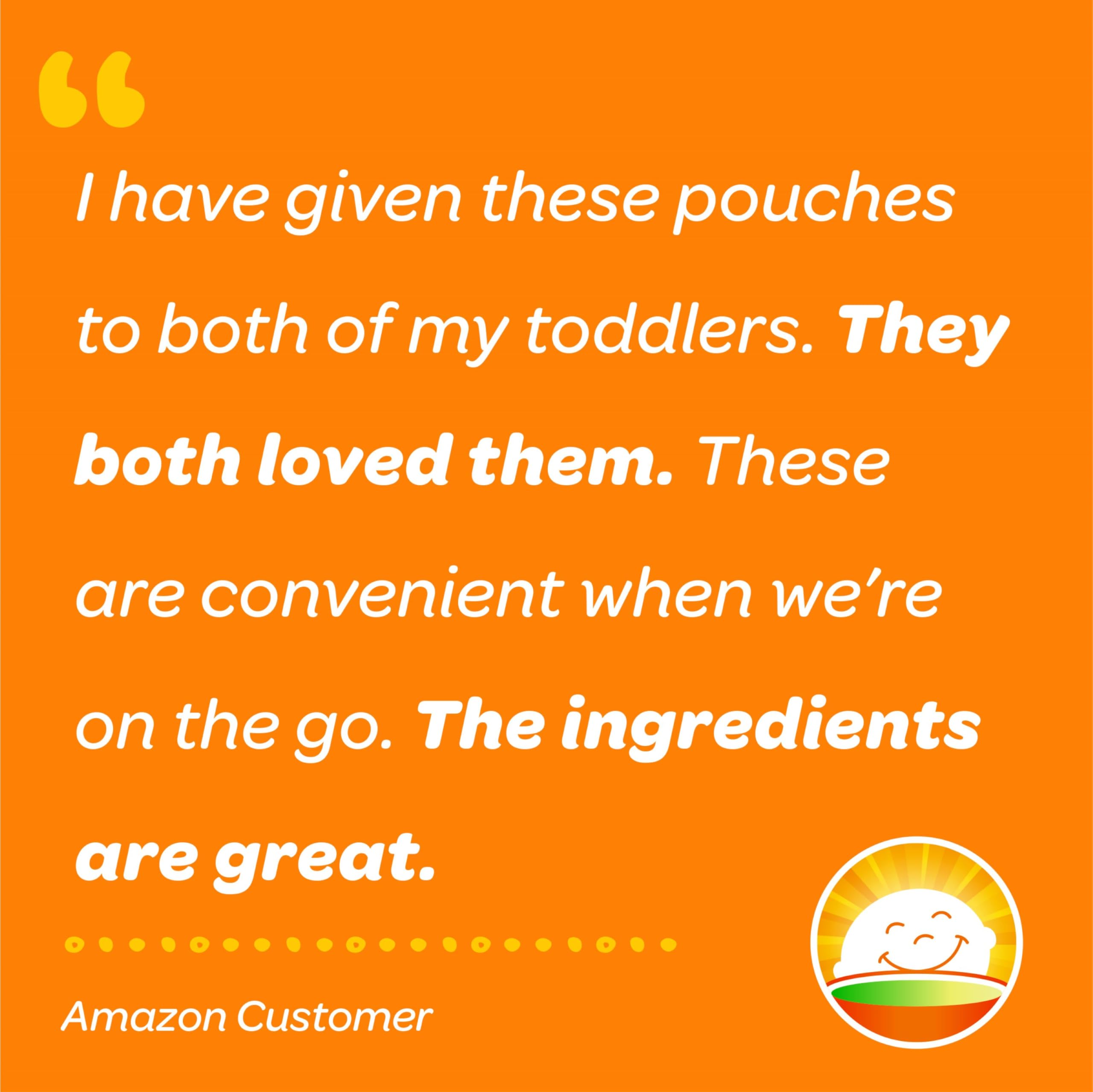 HAPPYTOT yogurt-based pouch close-up; creamy texture for little eaters.