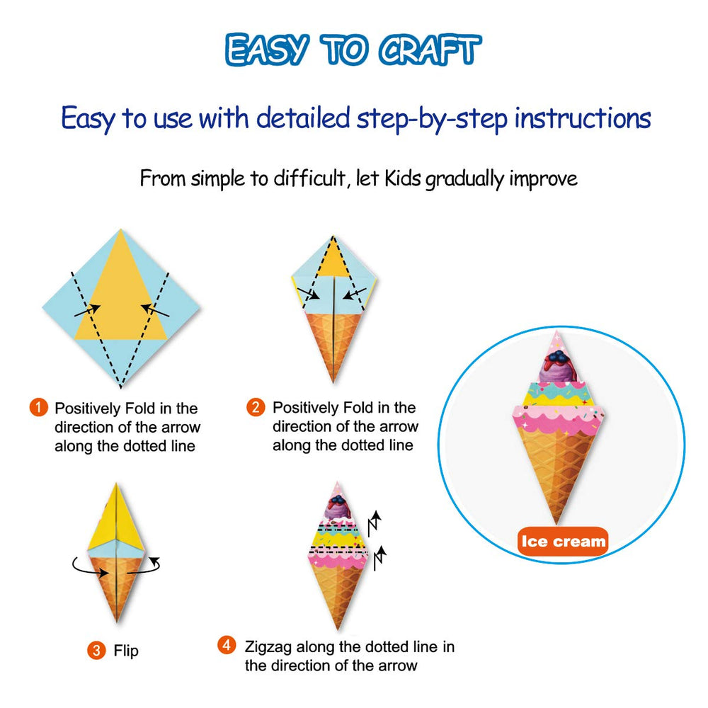 hapray origami paper sheets 14cm size: perfect for small hands and simple models.