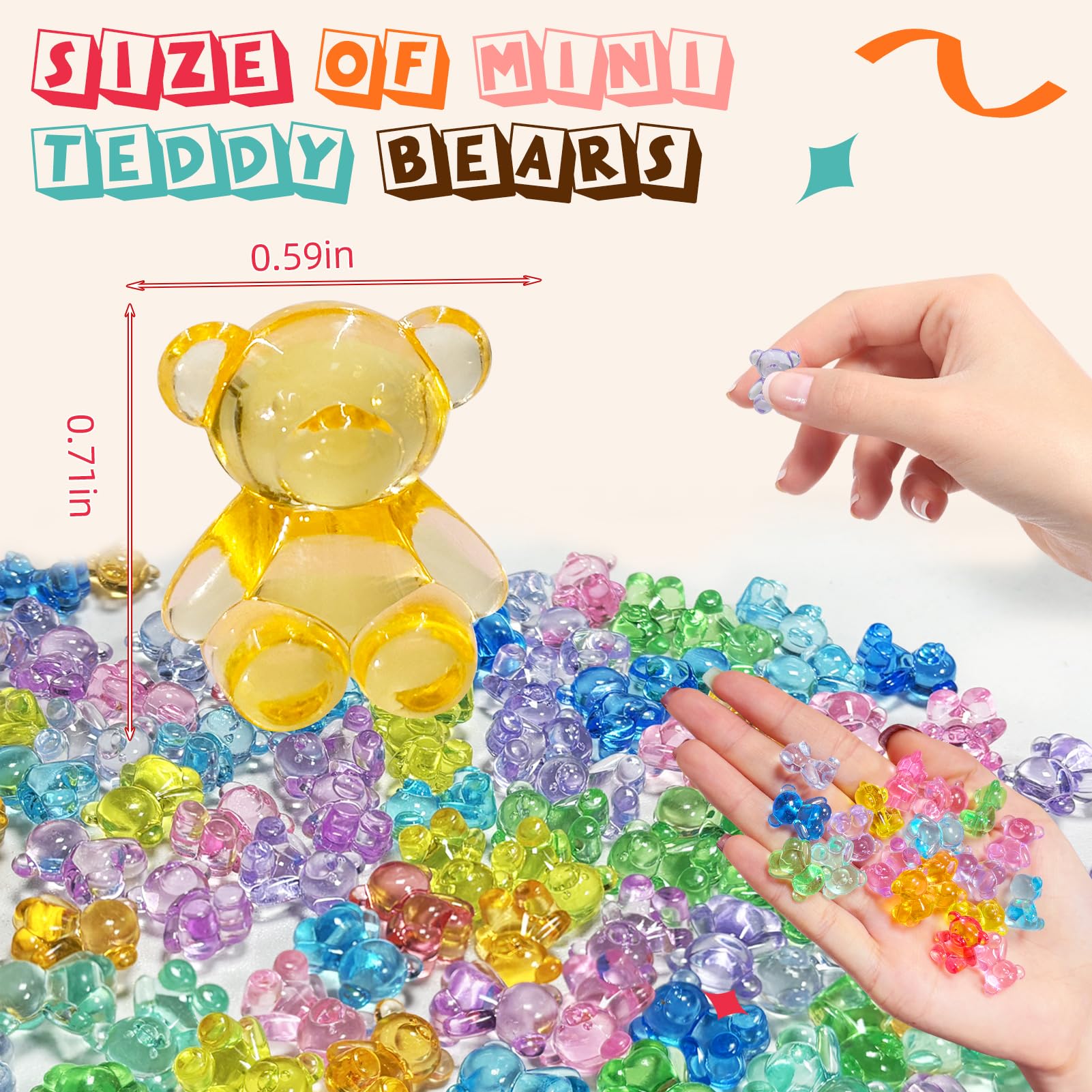 HAPTIME mini resin animals set for kids crafts and storytelling