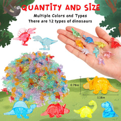 HAPTIME mini resin dinosaur toys for imaginative storytelling and play.