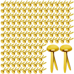 HAPY SHOP brass fasteners 300-pack ready for scrapbooking and DIY projects.