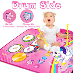 Includes toddler-friendly drumsticks for interactive rhythm play.
