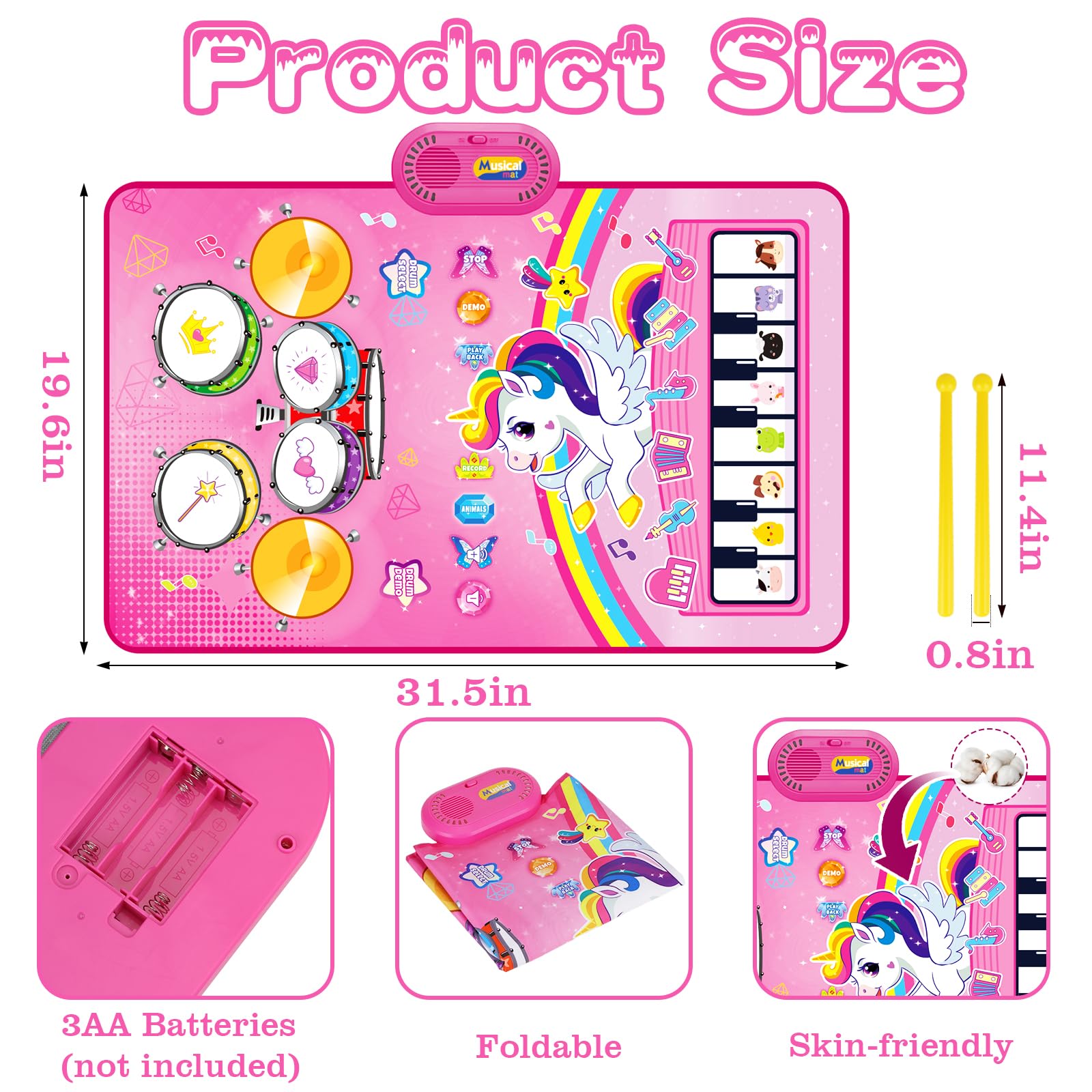 Foldable, portable design for easy storage.