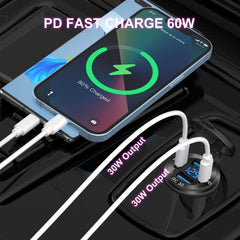 Hapytrip blue LED voltmeter displays battery status for safer trips.