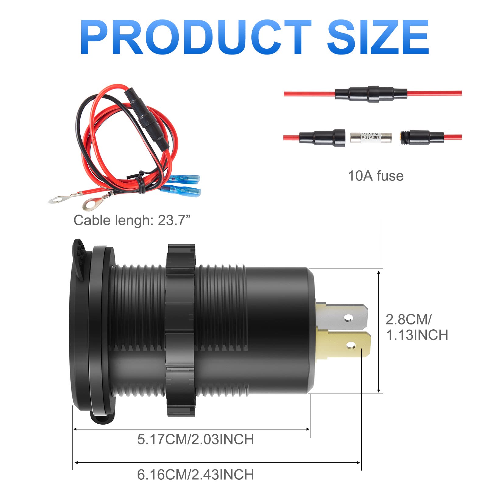 Hapytrip easy installation guides for quick car adapter replacement.