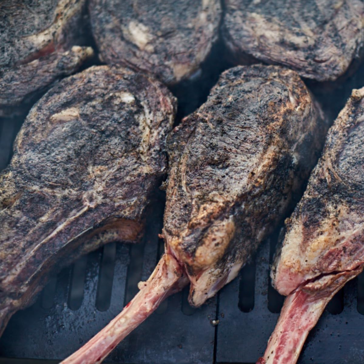 Hardcore Carnivore Black finished bark on meat illustrating restaurant-quality crust.