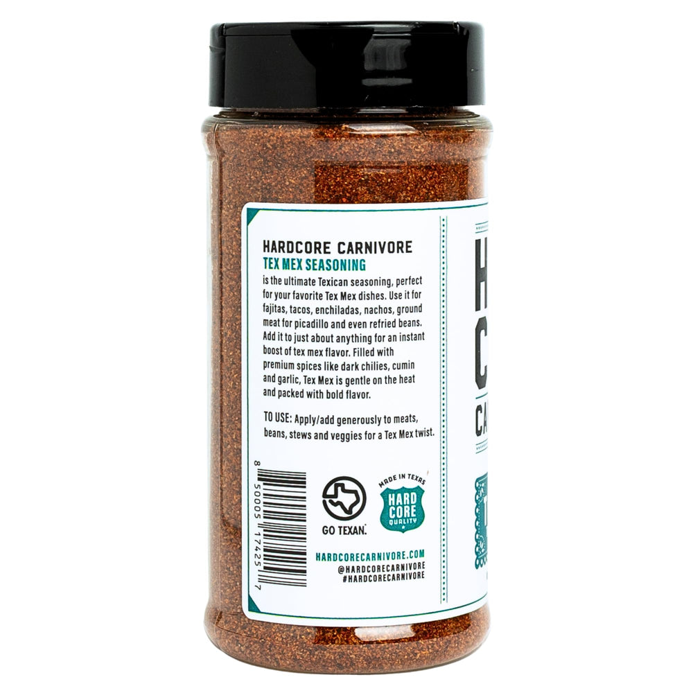 Hardcore Carnivore Tex Mex chicken and pork seasoning in bowl for cooking.